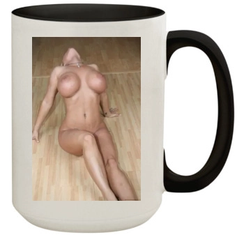 Holly Halston 15oz Colored Inner & Handle Mug