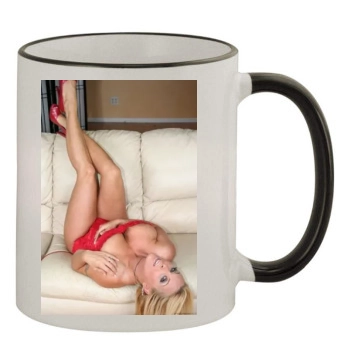 Holly Halston 11oz Colored Rim & Handle Mug