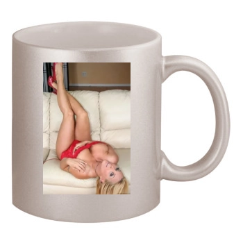 Holly Halston 11oz Metallic Silver Mug