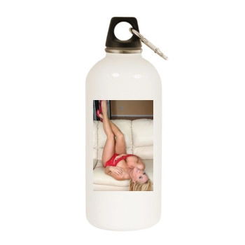 Holly Halston White Water Bottle With Carabiner