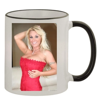 Holly Halston 11oz Colored Rim & Handle Mug