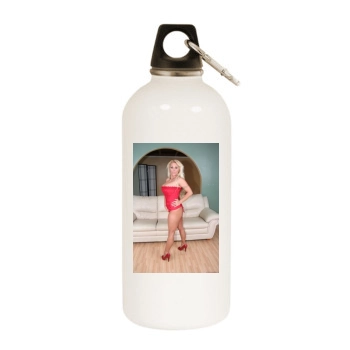 Holly Halston White Water Bottle With Carabiner