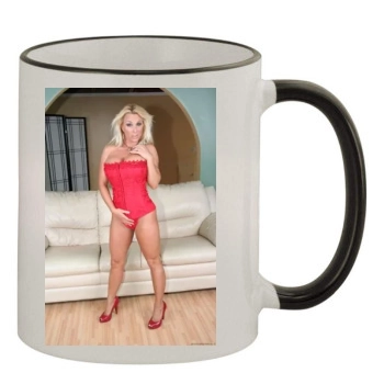 Holly Halston 11oz Colored Rim & Handle Mug