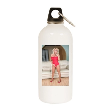 Holly Halston White Water Bottle With Carabiner