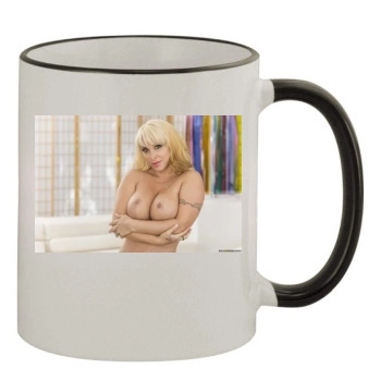 Holly Halston 11oz Colored Rim & Handle Mug