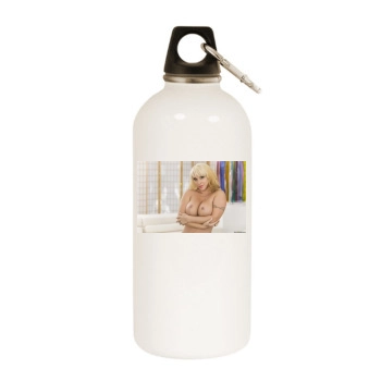 Holly Halston White Water Bottle With Carabiner