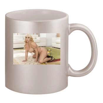 Holly Halston 11oz Metallic Silver Mug