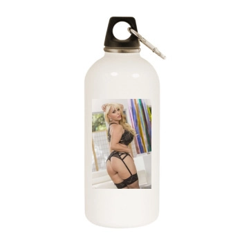 Holly Halston White Water Bottle With Carabiner