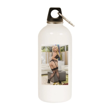 Holly Halston White Water Bottle With Carabiner