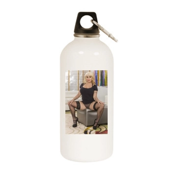 Holly Halston White Water Bottle With Carabiner