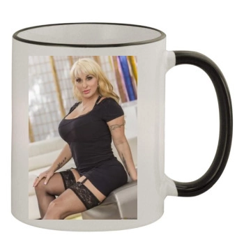 Holly Halston 11oz Colored Rim & Handle Mug