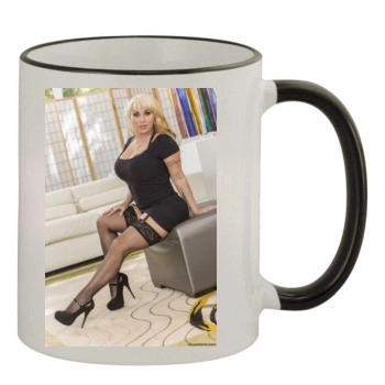 Holly Halston 11oz Colored Rim & Handle Mug