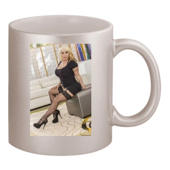 Holly Halston 11oz Metallic Silver Mug