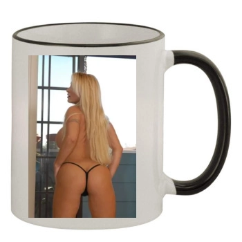 Holly Halston 11oz Colored Rim & Handle Mug