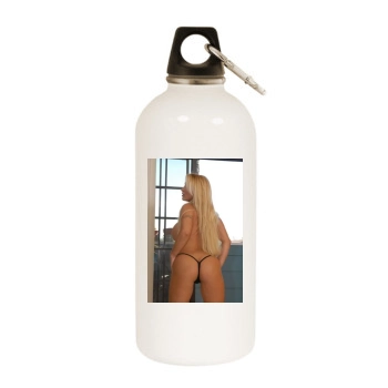 Holly Halston White Water Bottle With Carabiner