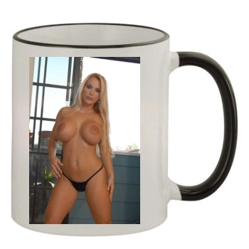 Holly Halston 11oz Colored Rim & Handle Mug