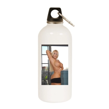 Holly Halston White Water Bottle With Carabiner