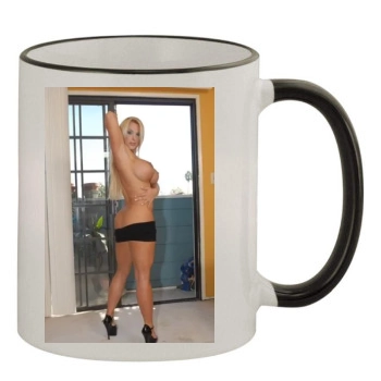 Holly Halston 11oz Colored Rim & Handle Mug