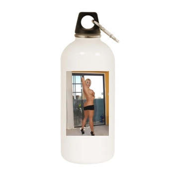 Holly Halston White Water Bottle With Carabiner