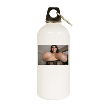 Holly Halston White Water Bottle With Carabiner