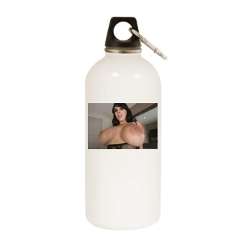 Holly Halston White Water Bottle With Carabiner