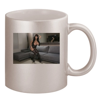 Holly Halston 11oz Metallic Silver Mug