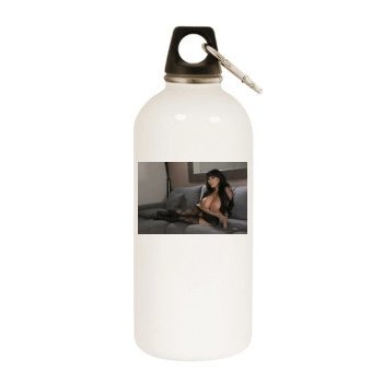 Holly Halston White Water Bottle With Carabiner