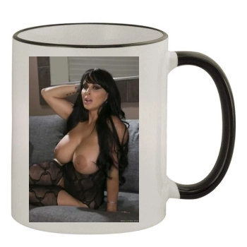 Holly Halston 11oz Colored Rim & Handle Mug