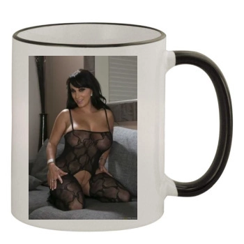 Holly Halston 11oz Colored Rim & Handle Mug