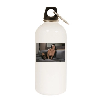 Holly Halston White Water Bottle With Carabiner