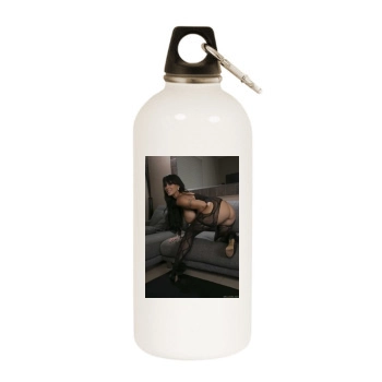 Holly Halston White Water Bottle With Carabiner