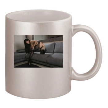 Holly Halston 11oz Metallic Silver Mug