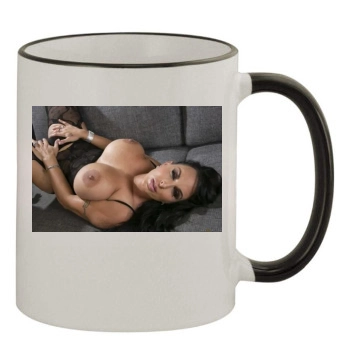 Holly Halston 11oz Colored Rim & Handle Mug