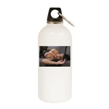 Holly Halston White Water Bottle With Carabiner