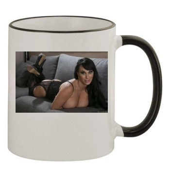 Holly Halston 11oz Colored Rim & Handle Mug