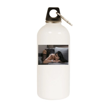 Holly Halston White Water Bottle With Carabiner