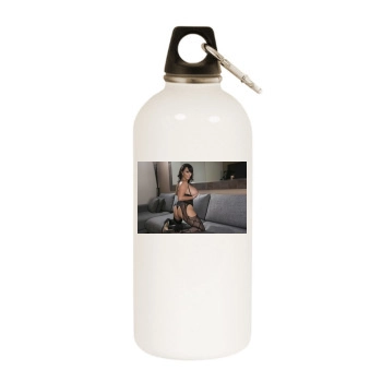 Holly Halston White Water Bottle With Carabiner