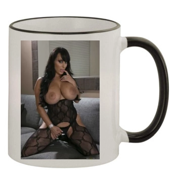 Holly Halston 11oz Colored Rim & Handle Mug