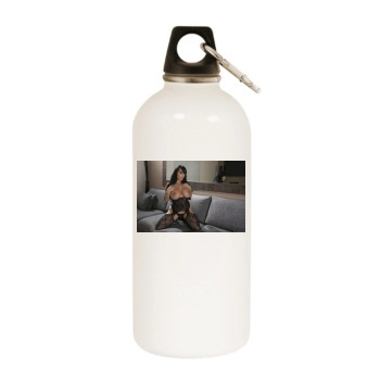 Holly Halston White Water Bottle With Carabiner