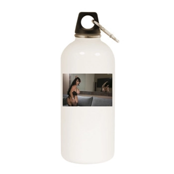 Holly Halston White Water Bottle With Carabiner