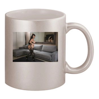 Holly Halston 11oz Metallic Silver Mug