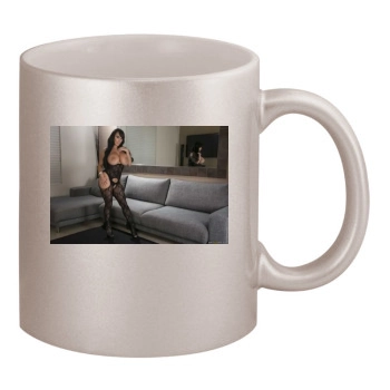 Holly Halston 11oz Metallic Silver Mug