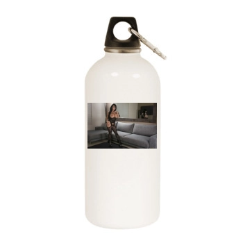 Holly Halston White Water Bottle With Carabiner