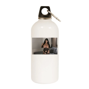 Holly Halston White Water Bottle With Carabiner