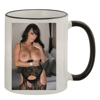 Holly Halston 11oz Colored Rim & Handle Mug