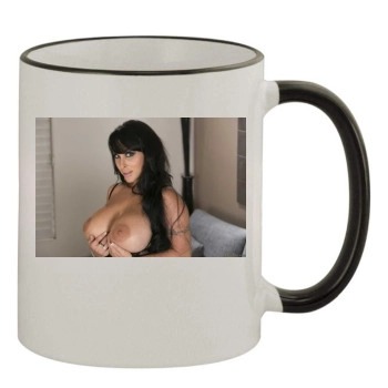 Holly Halston 11oz Colored Rim & Handle Mug