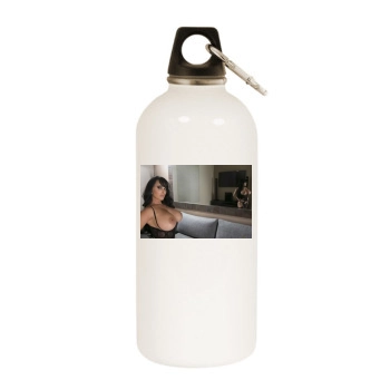 Holly Halston White Water Bottle With Carabiner