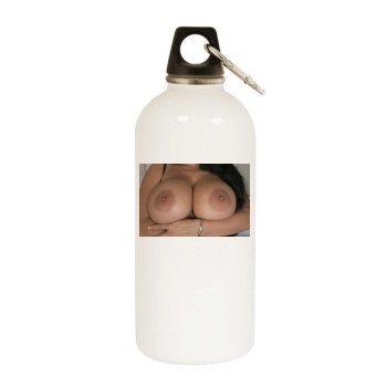 Holly Halston White Water Bottle With Carabiner