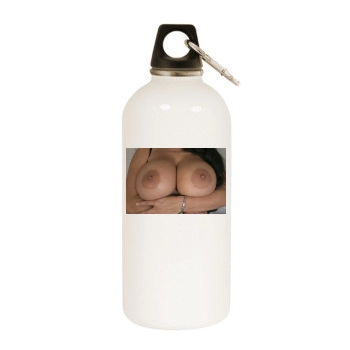 Holly Halston White Water Bottle With Carabiner