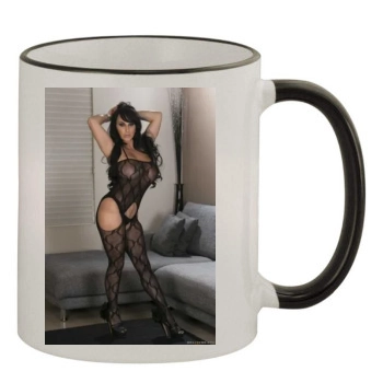 Holly Halston 11oz Colored Rim & Handle Mug